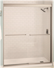 Shower Door Aura Bypass 59"X71" Overall (23.5"-27.5"Opening) Brushed Nickel\Clear Glass 135665-900-305 0