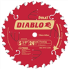 Saw Blade Circular 5-3/8" 24T Framing Trim Diablo D0524X 0
