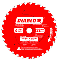 Saw Blade Circular 6-1/2" 32T Wood & Metal Carbide Diablo D0632GPA 0