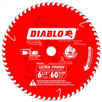 Saw Blade Circular 6-1/2" 60T Ultra Finish Diablo D0660A 0