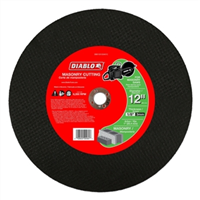Cut Off Wheel Masonry 12" High Speed Cut Off Disc 1" Diablo DBD120125A01C 0