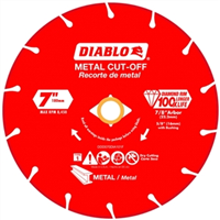 Cut Off Wheel Metal 7" Diamond Cut-Off Blade Diablo DDD070DIA101F 0