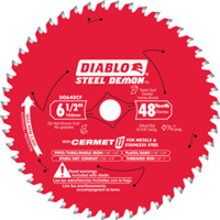 Saw Blade Circular 6-1/2" x 48 Tooth Metal and Stainless Steel Cutting Diablo D0648CFA 0