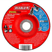 Cut Off and Grind Wheel Metal 5" Disc - Type 27  Diablo DBD050125X01F 0