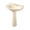 Sink Pedestal Bowl & Leg(Bone)  Terra Catopack 4"lav 21-5/8"x16-7/8" 0