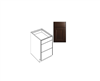 Kitchen Cabinet Luxor Espresso Drawer Base 18" Db18 Plywood Box 0