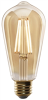 Bulb LED 60-Watt Dimmable Amber Vintage E26 Base Feit ST19/VG/LED 0