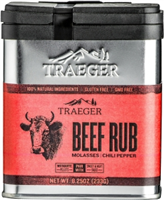 Bbq Traeger Rub Beef Brown Sugar Red Pepper Flavor 8.25 oz Tin SPC169 0