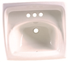 Sink Lavatory Bathroom Rectangular 3-Deck Hole 18 1/4" OAW 12 1/8" OAH American Standard 0355.012.020 0