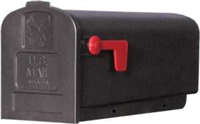 Mailbox Black Poly Pl10B0201 0