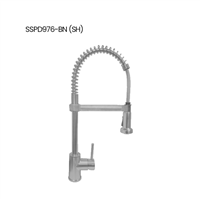 Faucet Banner Kitchen 1 Handle Pull Down Spring Style Spray Kitchen Faucet Brushed Nickel SSPD976-BN 0