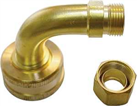Dishwasher Elbow 3/8"Cx3/4"Garden Hose Brass Plumb Pak PP84RB 0