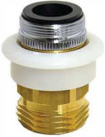 Dishwasher Adapter 15/16-27x55/64-27x3/4" Male/Female x GHTM Brass Chrome Danco 10521 0
