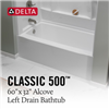 Bathtub White RH 32"x60" B23605-6032R-WH Delta 0
