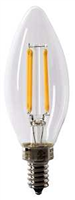 Bulb LED 40-Watt Chandelier Soft White Dimmable E12 Base 2 Pack Feit BPCTC40/927CA/FIL 0