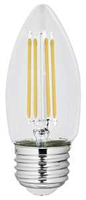 Bulb LED 40-Watt Torpedo Soft White Dimmable E26 Base 2 Pack Feit BPETC40/927CA/FIL 0