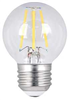 Bulb LED 60-Watt Globe CLear Soft White Dimmable E26 Base 2 Pack Feit BPGM60/927CA/FIL/ 0