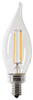 Bulb LED 40-Watt Flame Tip Dimmable E12 Base 6 Pack Feit CFC40/927CA/FIL/6 0