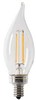 Bulb LED 60-Watt Flame Tip Dimmable E12 Base 6 Pack Feit CFC40/950CA/FIL/6 0
