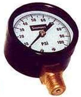 Pressure Gauge 1/4" 0-100 Range For Water & Air 1305 0