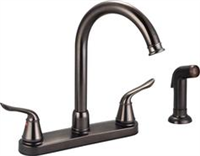 Faucet Banner Kitchen 2 Handle Oil Rubbed Bronze w/ Spray High Arch T262-Orb 0