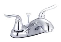 Faucet Banner Lavatory 2 Handle Brushed Nickel W/Pop Up T216-B 0