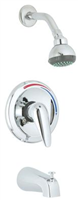 Faucet Banner Tub & Shower 1 Handle Brushed Nickel Pressure Balance M586 0