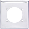 Wall Plate Metal 2Gang Single Outlet 69Box Ss 0