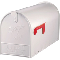 Mailbox Rural White Heavy Duty Post Mount 0
