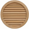 Wood Louver Vent 30" Round Pine 0