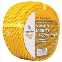 Rope Poly 1/2"X 50' Twisted Yellow 15027 0