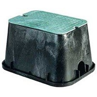 Valve Box Rectangle Black Green 14" x 19" NDS 113BC-AST 0