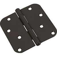 Hinges Butt Round       4" Oil Rubbed Bronze 5/8 " Radius N830-198  For Int Residential Doors 0