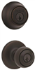 Deadbolt & Lockset Kwikset Polo Venetian Bronze Knob & Single Cylinder Deadbolt 690P11PcpK6 0