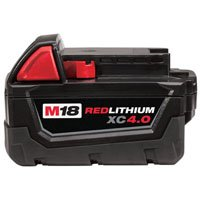 Battery Milwaukee M18 Redlithium XC 4.0 Extended Capacity 48-11-1840 0