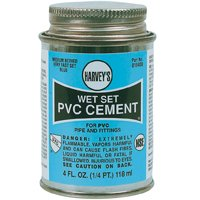 Cement Pvc  4Oz Wet Set Blue 018400 0