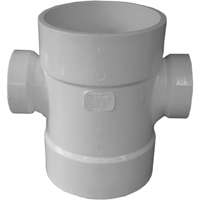 Dwv Tee 4" W/Double 2" Outlet 73542 0