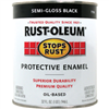 Paint Oil Base Enamel Semi Gloss Black Rust-Oleum 77985052 0