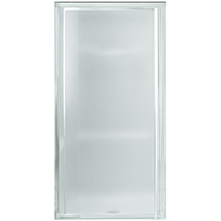 Shower Door Pivot Silver Frame Pebbled Glass 24"-27-1/2" 1500D27S 0
