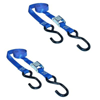 Tie Down Cambuckle Strap 05716 1"x8' 2P 400Lb Breaking Strength S-Hook 0