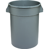 Trash Can 32Gal Plastic Huskee/Brute 3200GY/263200Grey 0