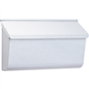 Mailbox White Horizontal Wall 9-3/4"Hx16.37"Wx4.62"D L4009Wwo 0
