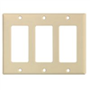 Wall Plate Decorative 3Gang Ivory 2163V-Box 0