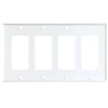 Wall Plate Decorative 4Gang White 2164W-Box 0