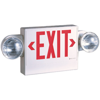 Light Fixture Exit Sign w/ Red/Green Lens Lpx7Dh 70Rwhdh 0