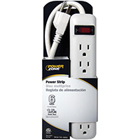 Power Strip 6 Outlet 1-1/2' Cord OR801118 0