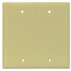 Wall Plate Blank 2Gang Oversize Ivory 0