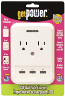 Phone Wireless Outlet/Usb Wall Charger Gp-3Usb-Ac-Ac 0