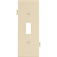 Wall Plate Mid Size Section Center 1 gang Ivory stc1v 0