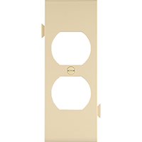 Wall Plate Mid Size Section Center Duplex Ivory stc8v 0